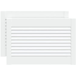 Vidaxl - Ante a Lamelle Bianche 2 pz Bianche 39,5x59,4 cm Legno di Pino