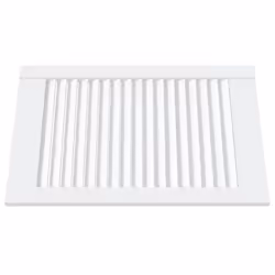 vidaXL Ante a Lamelle 4 pz Bianche 61,5x39,4 cm in Legno di Pino - Vista aggiuntiva 3