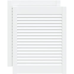 Vidaxl - Ante a Lamelle 2 pz Bianche 61,5x49,4 cm in Legno di Pino