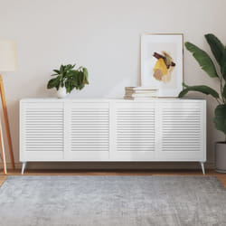Vidaxl - Ante a Lamelle 4 pz Bianche 61,5x49,4 cm in Legno di Pino 6827