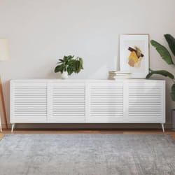 Vidaxl - Ante a Lamelle 4 pz Bianche 61,5x59,4 cm in Legno di Pino 8757