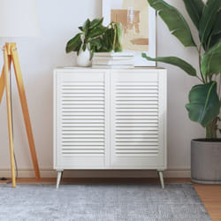 Vidaxl - Ante a Lamelle 2 pz Bianche 69x39,4 cm in Legno di Pino 8940