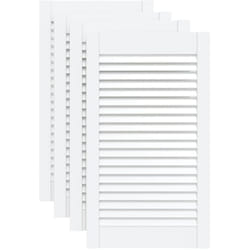 Vidaxl - Ante a Lamelle 4 pz Bianche 69x39,4 cm in Legno di Pino
