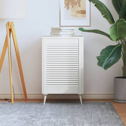 vidaXL Anta a Lamelle Bianca 69x49,4 cm in Legno di Pino