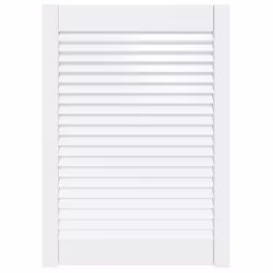 vidaXL Anta a Lamelle Bianca 69x49,4 cm in Legno di Pino - Vista aggiuntiva 2
