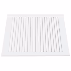 vidaXL Ante a Lamelle Bianche 2 pz Bianche 69x59,4 cm Legno di Pino - Vista aggiuntiva 3