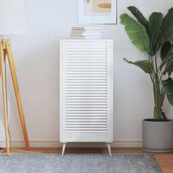 Vidaxl - Anta a Lamelle Bianca 99,3x49,4 cm in Legno di Pino 8699