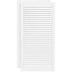 Vidaxl - Ante a Lamelle 2 pz Bianche 99,3x49,4 cm in Legno di Pino