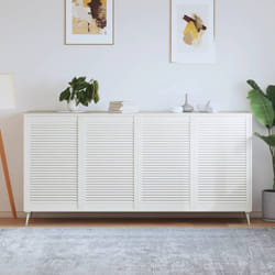 Vidaxl - Ante a Lamelle Bianche 4 pz Bianche 99,3x59,4 cm Legno di Pino