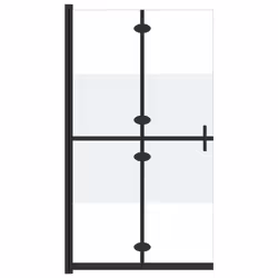 vidaXL Parete per Doccia Walk-in Pieghevole in Vetro ESG 120x190 cm - Vista aggiuntiva 2
