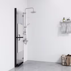 vidaXL Parete per Doccia Walk-in Pieghevole in Vetro ESG 120x190 cm - Vista aggiuntiva 3