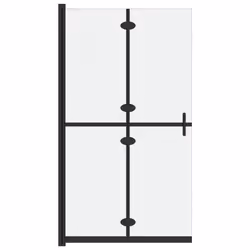 vidaXL Parete per Doccia Walk-in Pieghevole in Vetro ESG 100x190 cm - Vista aggiuntiva 2