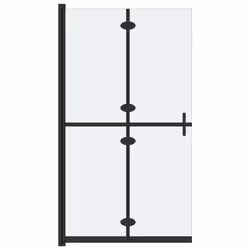 vidaXL Parete per Doccia Walk-in Pieghevole in Vetro ESG 120x190 cm - Vista aggiuntiva 2