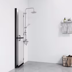 vidaXL Parete per Doccia Walk-in Pieghevole in Vetro ESG 120x190 cm - Vista aggiuntiva 3