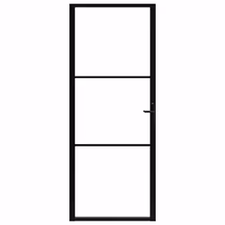 Porta da Interno ESG Vetro e Alluminio 83x201,5 cm Neracod mxl 73252 - Vista aggiuntiva 3