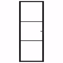 Porta da Interno ESG Vetro e Alluminio 93x201,5 cm Neracod mxl 73469 - Vista aggiuntiva 3