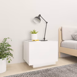 vidaXL Comodino Bianco 100x35x40 cm in Legno Multistrato - Vista aggiuntiva 3