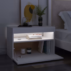 VidaXL 3082775 comodino Bianco - Vista aggiuntiva 4