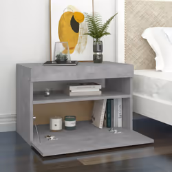 VidaXL 3082783 comodino Colore cemento - Vista aggiuntiva 6