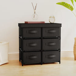 Vidaxl - Armadietto con 6 Cassetti 55x29x55 cm Nero in Acciaio