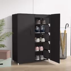 Caratterizzata da un design semplice ma pratico, questa scarpiera con 5 ripiani è progettata per contenere un'intera collezio ...
