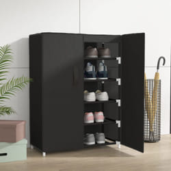 Vidaxl - Scarpiera Nera 60x28x90 cm Tessuto