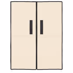 vidaXL Scarpiera Crema 60x28x90 cm Tessuto - Vista aggiuntiva 3