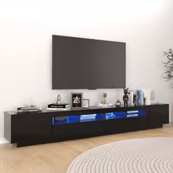 Caratterizzato da un design di tendenza e pratico, questo mobile porta TV con LED diventerà il punto focale di qualsiasi stan ...