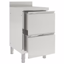 Mobiletto da Cucina Commerciale con 2 Cassetti in Acciaio Inoxcod mxl 79271 - Vista aggiuntiva 2