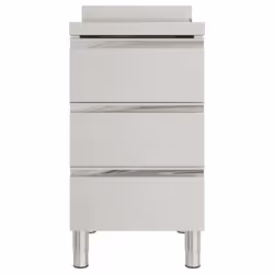 Mobiletto da Cucina Commerciale con 3 Cassetti in Acciaio Inoxcod mxl 110246 - Vista aggiuntiva 3