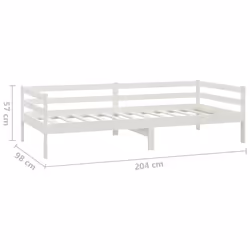VidaXL 806931 divano Divano letto Bianco - Vista aggiuntiva 8