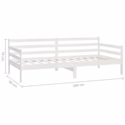 VidaXL 806936 divano Divano letto Bianco - Vista aggiuntiva 8