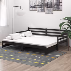 VidaXL 806959 divano Divano letto Nero