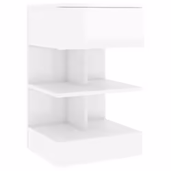 VidaXL 808661 comodino Bianco - Vista aggiuntiva 4