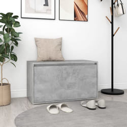 Panca da Ingresso 80x40x45 cm Grigio Cemento in Truciolato vidaXL 14647