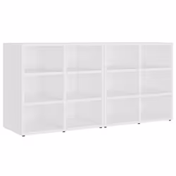 vidaXL Scarpiere 2 pz Bianche 52,5x30x50 cm - Vista aggiuntiva 2