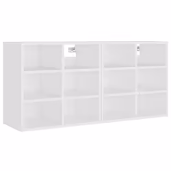 vidaXL Scarpiere 2 pz Bianche 52,5x30x50 cm - Vista aggiuntiva 3
