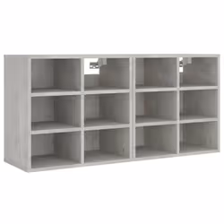 vidaXL Scarpiere 2 pz Grigie Cemento 52,5x30x50 cm - Vista aggiuntiva 3