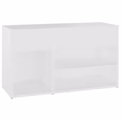 vidaXL Panca Portascarpe Bianco 103x30x54,5 cm in Truciolato - Vista aggiuntiva 2