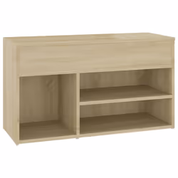 Panca Portascarpe Rovere Sonoma 103x30x54,5 cm in Truciolatocod mxl 79181 - Vista aggiuntiva 2