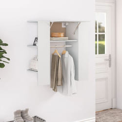 Scaffale da Corridoio Bianco 97,5x37x99 cm in Legno Multistrato Vidaxl 1960