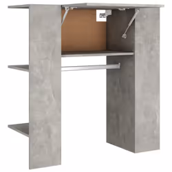 vidaXL Scaffale Ingresso Grigio Cemento 97,5x37x99cm Legno Multistrato - Vista aggiuntiva 2