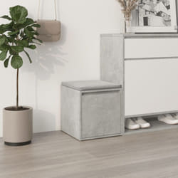 Cassetto Contenitore Grigio Cemento 40,5x40x40 cm in Legno Vidaxl 3822