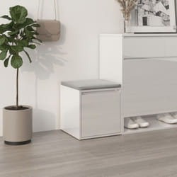 Cassetto Contenitore Bianco Lucido 40,5x40x40 cm in Legno Vidaxl 6806