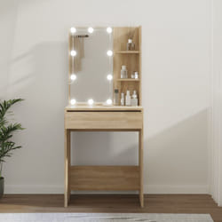Vidaxl - Toeletta con led Rovere Sonoma 60x40x140 cm 90942