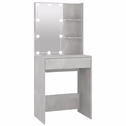 vidaXL Toeletta con LED Grigio Cemento 60x40x140 cm - Vista aggiuntiva 2