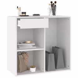 vidaXL Armadietto per Cosmetici Bianco 80x40x75cm in Legno Multistrato - Vista aggiuntiva 3
