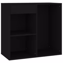 vidaXL Armadietto per Cosmetici Nero 80x40x75 cm in Legno Multistrato - Vista aggiuntiva 3