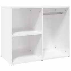 vidaXL Armadietto Cosmetici Bianco Lucido 80x40x65cm Legno Multistrato - Vista aggiuntiva 2