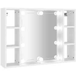 Mobile a Specchio con led dotato di 3 scomparti laterali disponibili vari colori colore : Bianco